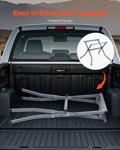 Table Saw Folding Stand, 350 lbs / 158.76 kg Load Capacity, Portable Compact Table Saw Stand, Heavy Duty Construction, Easy Storage, Foldable Design, Universal for Most Brands of Table Saws