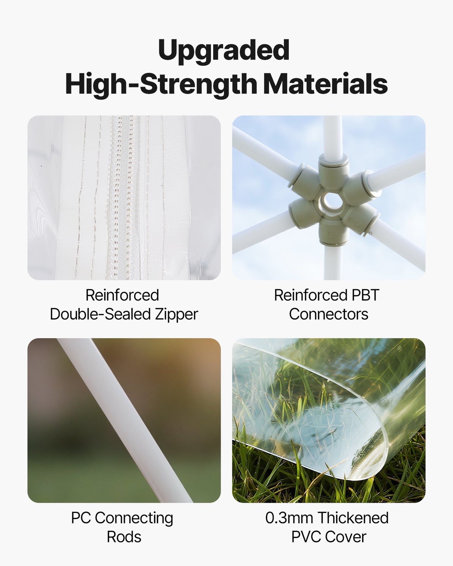 Gartenkuppel-Iglu, 3,6 x 2,2 m, transparentes Outdoor-Kuppelzelt für 4–7 Personen, wetterfestes geodätisches Kuppel-Gewächshaus mit Fenster, PVC-Iglu-Zelt für Garten, Terrasse, Camping, Partys und Hochzeiten