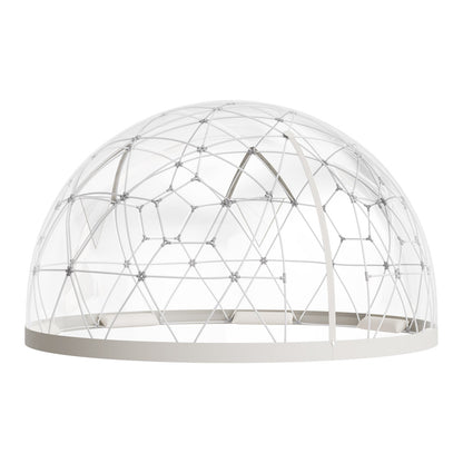 Gartenkuppel-Iglu, 3,6 x 2,2 m, transparentes Outdoor-Kuppelzelt für 4–7 Personen, wetterfestes geodätisches Kuppel-Gewächshaus mit Fenster, PVC-Iglu-Zelt für Garten, Terrasse, Camping, Partys und Hochzeiten