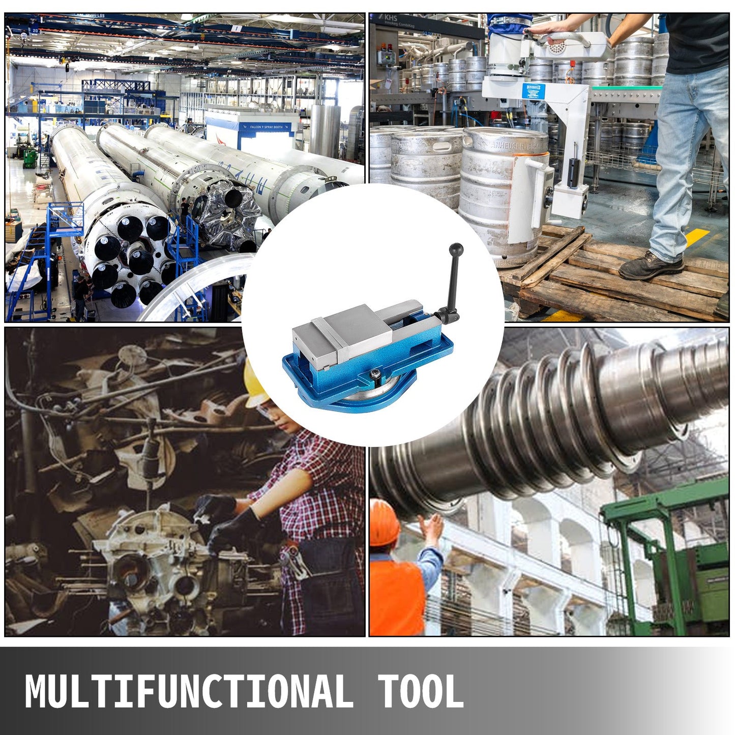 Präzisions-Fräsmaschinen-Schraubstock 4 Zoll Accu Lock Schwenkfuß-Spannzange 360 ​​Grad Skala Tischschraubstockklemme 100 mm Breite für Fräs- und Bohrmaschinen Präzisionsteilebearbeitung