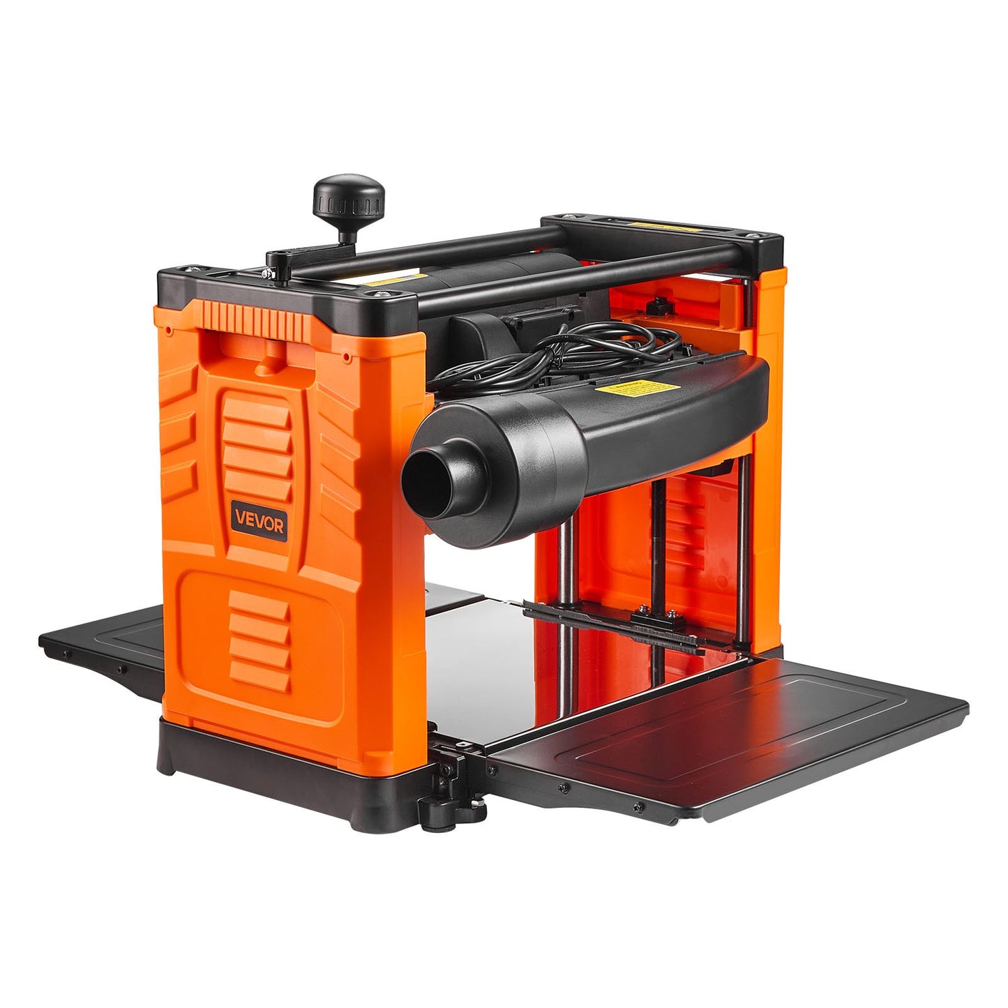 Thickness Planer, Two-Blade, 330 mm Width Worktable Power Benchtop Planer, 1800W 23500 RPM Powerful Motor, Dual Rollers, Over Protection, Single Speed Woodworking, for Hard & Soft Wood Material