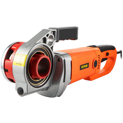 Elektrische Rohrschneidmaschine, 2300 W, robustes Handantriebsset, 220 V, tragbare Rohrschneidmaschine mit 6 Schneideinsätzen (1,27–5,1 cm)