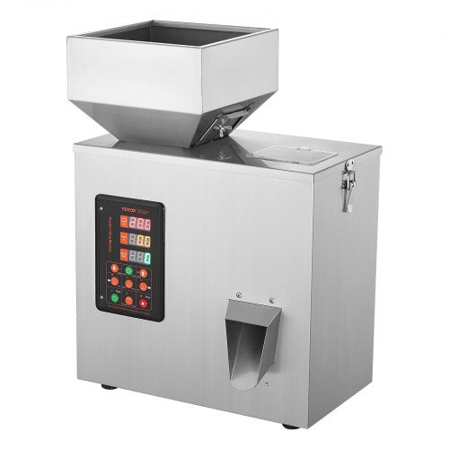 Powder Filling Machine, 0.002-0.22lbs/1-100g, Automatic Intelligent Particle Weighing Filling Machine, Bottle Bag Powder Filler Particle Dispenser for Tea Seeds Grains Powder Flour Beans Glitter
