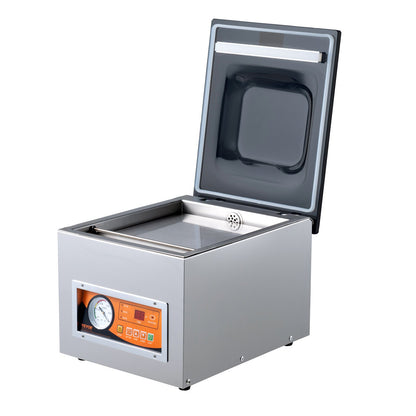 Chamber Vacuum Sealer, 260W Sealing Power, Vacuum Packing Machine for Wet Foods, Meats, Marinades and More, Compact Size with 260 mm Sealing Length, Applied in Home Kitchen and Commercial Use