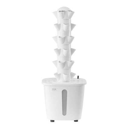Hydroponic Growing System, 30 Pods Vertical 6 Tiers Hydroponic Tower, Home Hydronic Garden with Water Pump & Timer, Water Circulation Plants Germination Kit for Indoor Herbs Fruits & Vegetables