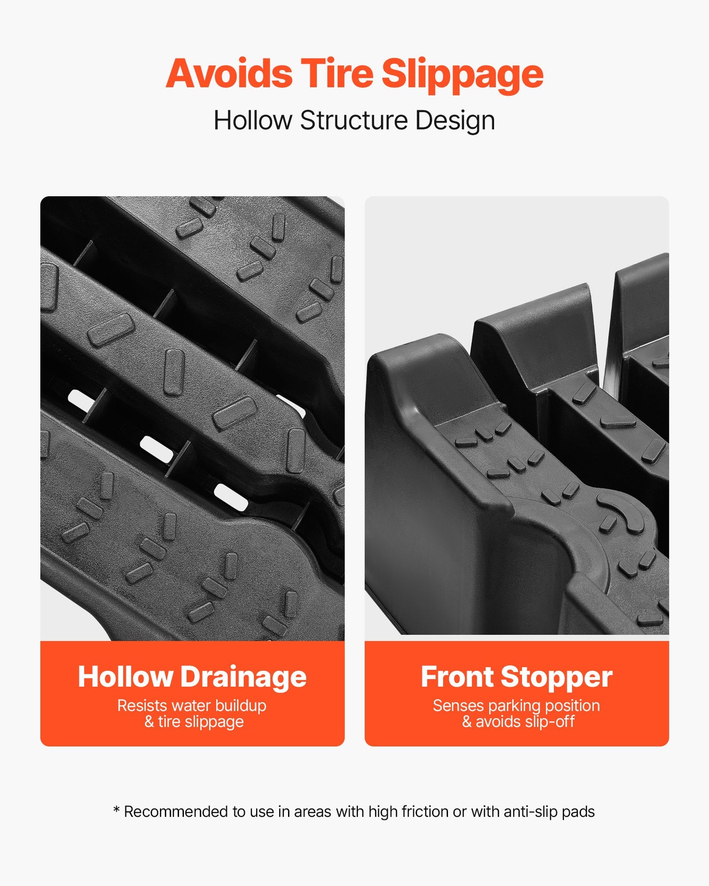2 Stück Autoauffahrrampen, Tragkraft 7257 kg, Hubhöhe 170 mm, tragbare, hohe Autoauffahrrampen für Wartung und Ölwechsel in der heimischen Garage, robust für Reparaturen an Lkw und SUVs, schwarz