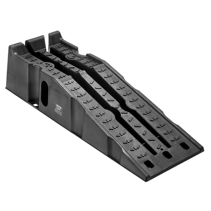 2 Stück Autoauffahrrampen, Tragkraft 7257 kg, Hubhöhe 170 mm, tragbare, hohe Autoauffahrrampen für Wartung und Ölwechsel in der heimischen Garage, robust für Reparaturen an Lkw und SUVs, schwarz