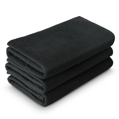 Carbon Felt Welding Blanket 4 Pack, 950 x 910 mm Flame Retardant Welding Blanket, Up To 982℃ Heat Resistant Blanket Set, Cuttable Carbon Fiber Fire Retardant Insulation Welding Mat Pad