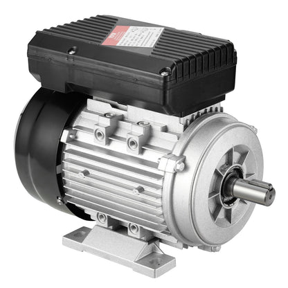 0.55KW Electric Motor 1400 rpm, AC 220~240V 4.5A, 80, B3 Frame, Air Compressor Motor Single Phase, 19mm Keyed Shaft, CW/CCW Rotation for Agricultural Machinery and General Equipment