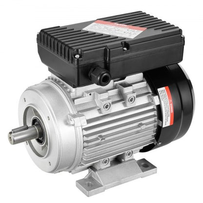 0.55KW Electric Motor 1400 rpm, AC 220~240V 4.5A, 80, B34 Frame, Air Compressor Motor Single Phase, 19mm Keyed Shaft, CW/CCW Rotation for Agricultural Machinery and General Equipment