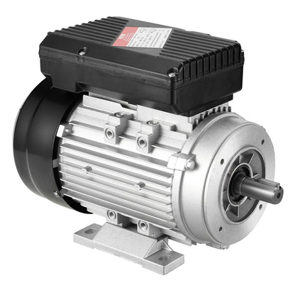 0,75 kW Elektromotor, 1400 U/min, Wechselstrom 220–240 V, 5,45 A, Baugröße B34, Einphasen-Luftkompressormotor, 19 mm Keilwelle, Rechts-/Linkslauf für Landmaschinen und allgemeine Geräte