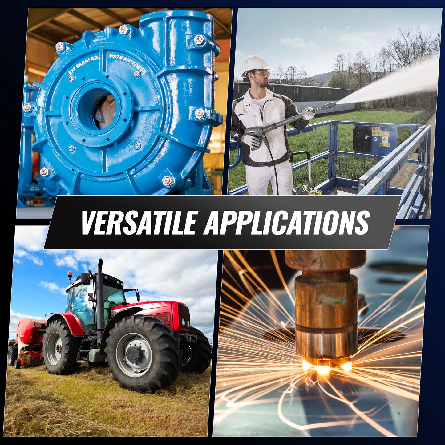 1,5-kW-Elektromotor, 1400 U/min, Wechselstrom 220–240 V, 9,85 A, 90 l, Baugröße B3, Einphasen-Luftkompressormotor, 24-mm-Keilwelle, Rechts-/Linkslauf für Landmaschinen und allgemeine Geräte