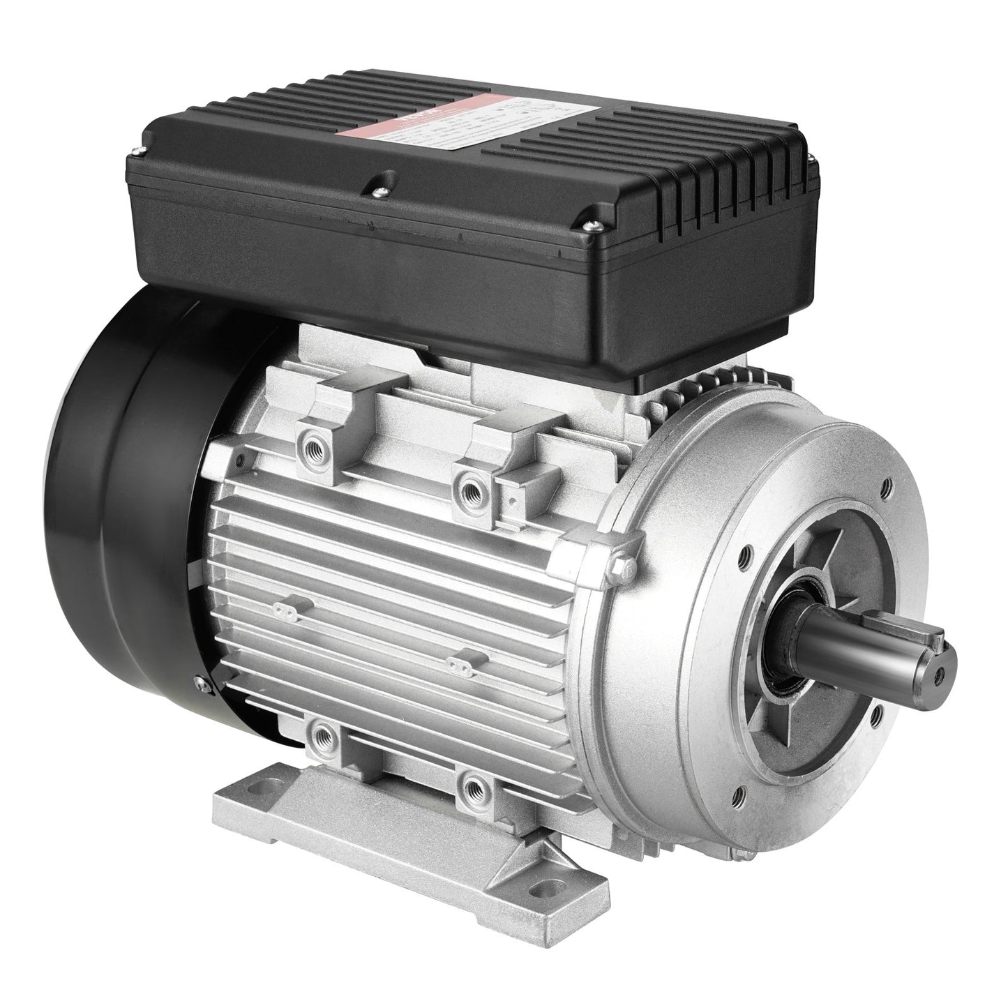 1,1-kW-Elektromotor, 1400 U/min, Wechselstrom 220–240 V, 7,5 A, 90S, Baugröße B34, Einphasen-Luftkompressormotor, 24-mm-Keilwelle, Rechts-/Linkslauf für Landmaschinen und allgemeine Geräte