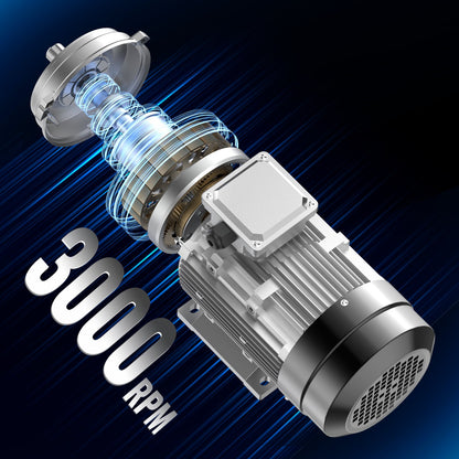 1,5-kW-Elektromotor, 3000 U/min, Wechselstrom 230 V/400 V, 9,5 A/3,5 A, 90 l, Baugröße B3, Drehstrom-Luftkompressormotor, 24-mm-Keilwelle, Rechts-/Linkslauf für Landmaschinen und allgemeine Geräte