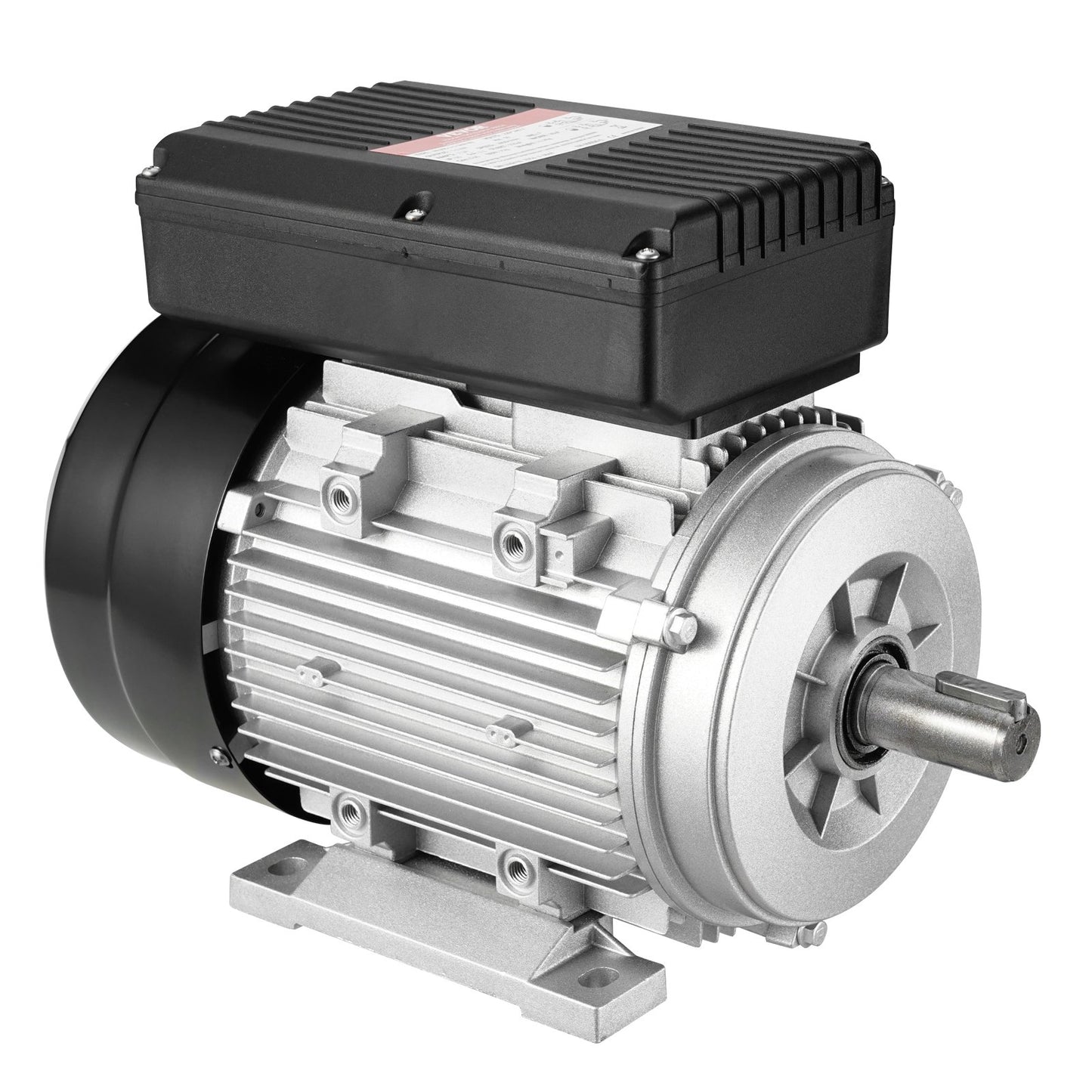 1,1-kW-Elektromotor, 2800 U/min, Wechselstrom 220–240 V, 7,1 A, 90S, Baugröße B3, Einphasen-Luftkompressormotor, 24-mm-Keilwelle, Rechts-/Linkslauf für Landmaschinen und allgemeine Geräte