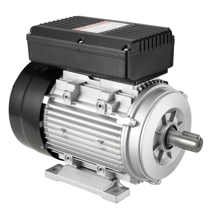 1,1-kW-Elektromotor, 2800 U/min, Wechselstrom 220–240 V, 7,1 A, 90S, Baugröße B3, Einphasen-Luftkompressormotor, 24-mm-Keilwelle, Rechts-/Linkslauf für Landmaschinen und allgemeine Geräte
