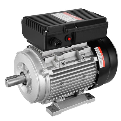 1,1-kW-Elektromotor, 2800 U/min, Wechselstrom 220–240 V, 7,1 A, 90S, Baugröße B3, Einphasen-Luftkompressormotor, 24-mm-Keilwelle, Rechts-/Linkslauf für Landmaschinen und allgemeine Geräte
