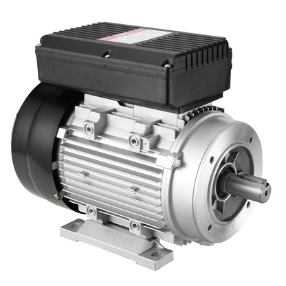 1,1-kW-Elektromotor, 2800 U/min, Wechselstrom 220–240 V, 7,1 A, 90S, Baugröße B34, Einphasen-Luftkompressormotor, 24-mm-Keilwelle, Rechts-/Linkslauf für Landmaschinen und allgemeine Geräte