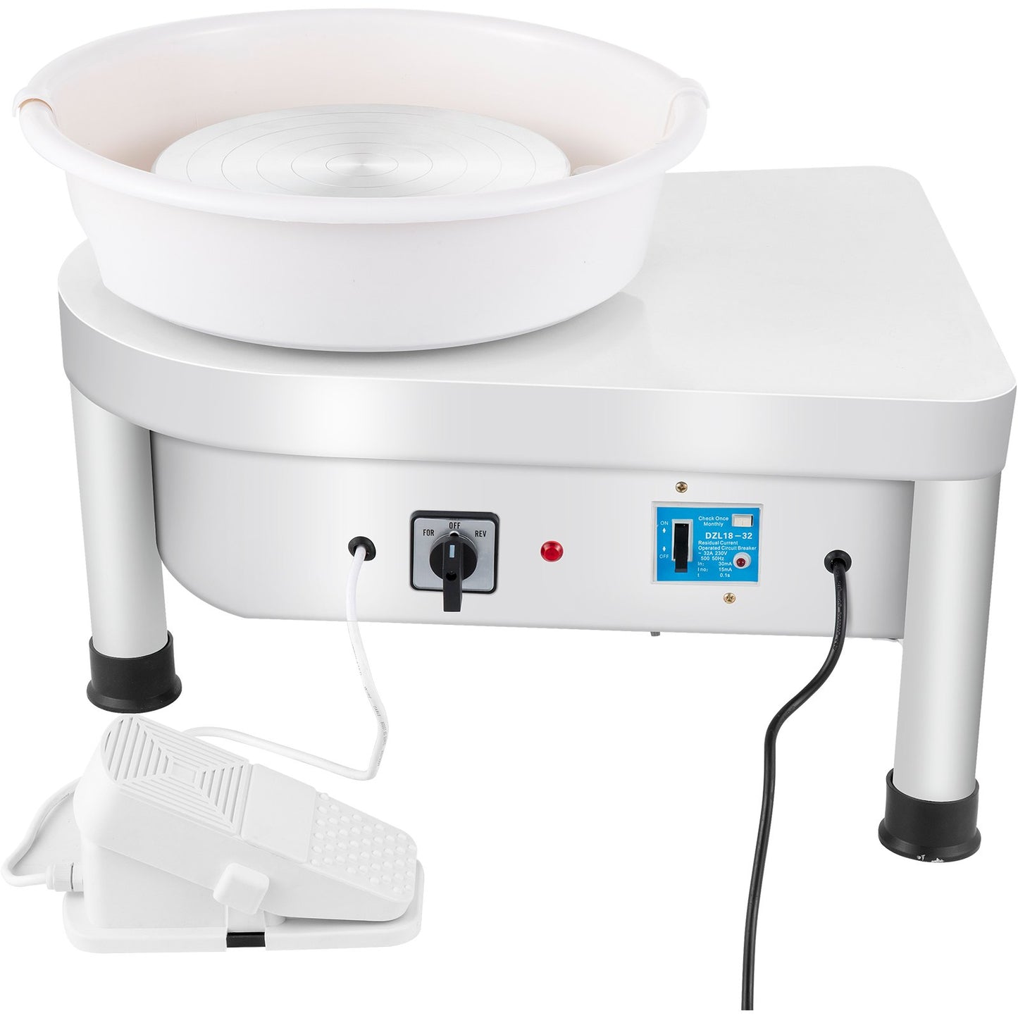 Pottery Wheel 25CM Pottery Forming Machine 280W Electric Pottery Wheel with Foot Pedal and Detachable Basin Shaping Tool Set for Ceramics Clay Craft DIY Clay