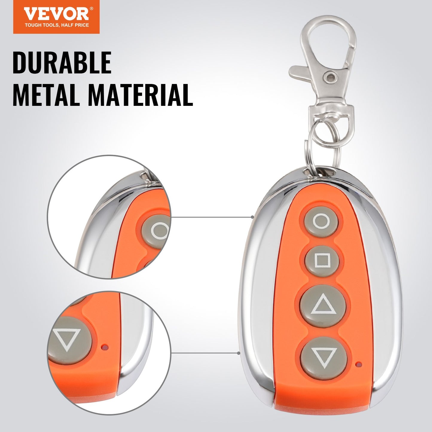 Fernbedienung für Schiebetoröffner, 40 Meter Reichweite, 4-Tasten-Fernbedienung für automatische Toröffner, Fernbedienungen für Garagentoröffner, Multi-Code-Sicherheitsset für elektrische Rolltorschließer, Smart-Key-System