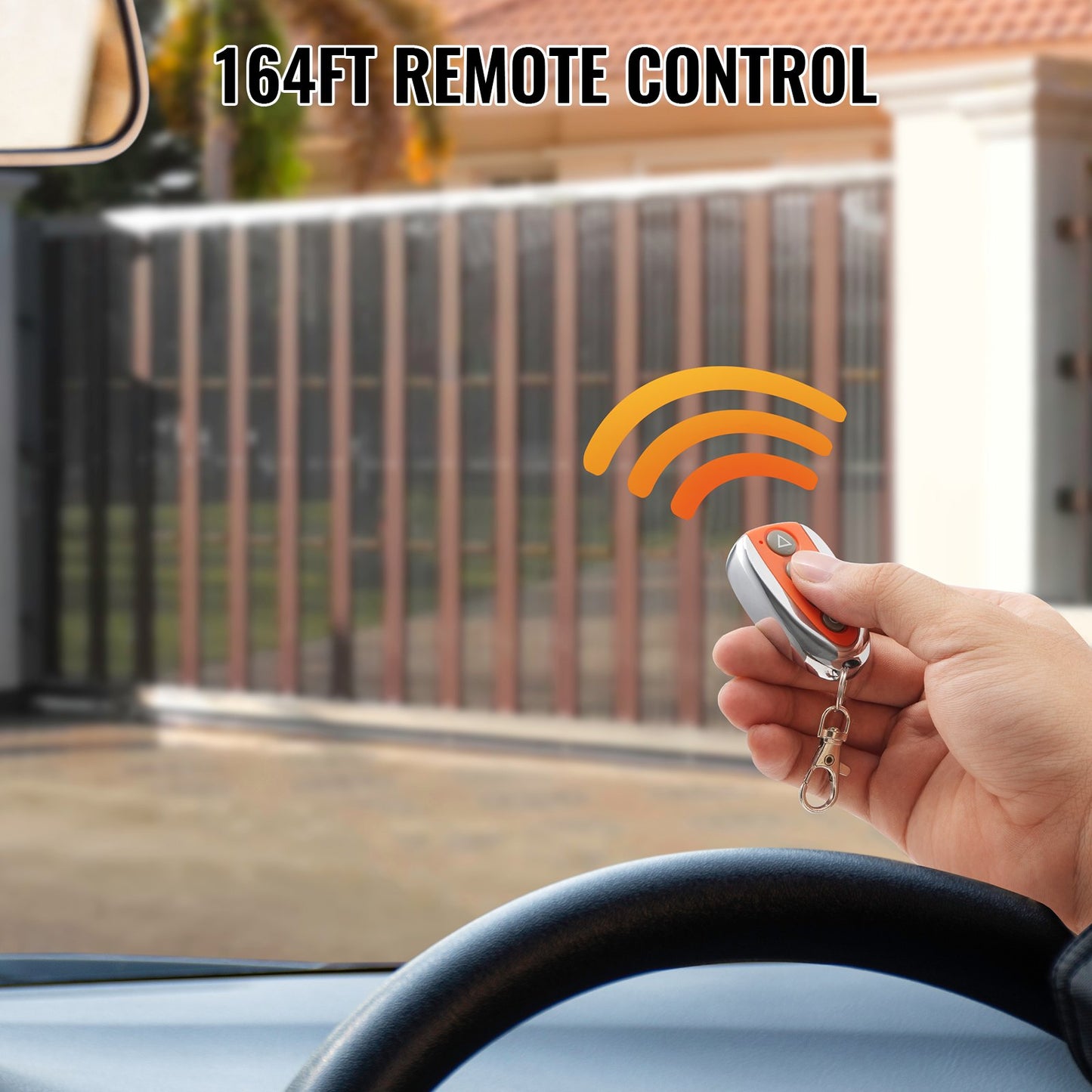 Fernbedienung für Schiebetoröffner, 40 Meter Reichweite, 4-Tasten-Fernbedienung für automatische Toröffner, Fernbedienungen für Garagentoröffner, Multi-Code-Sicherheitsset für elektrische Rolltorschließer, Smart-Key-System