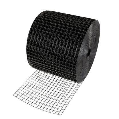 15 x 3048 cm Solar Panel Bird Guard, Critter Guard Roll Kit with 100pcs Aluminum Alloy Fasteners, Solar Panel Guard with Rust-proof PVC Coating, 12.7 mm Wire Roll Mesh