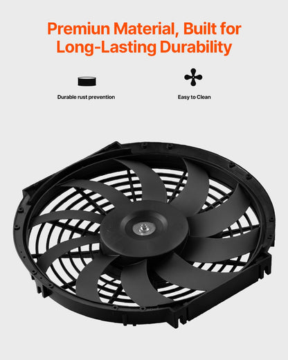 Gable Mount Fan, 12 Inch Solar Power Attic Exhaust Fan with Adjustable Thermostat & Outer Mesh, 1300 CFM House Ventilator Cools Up to 1850 Sq.Ft, Quiet Ventilation for Roof, Garage, Shop, Black