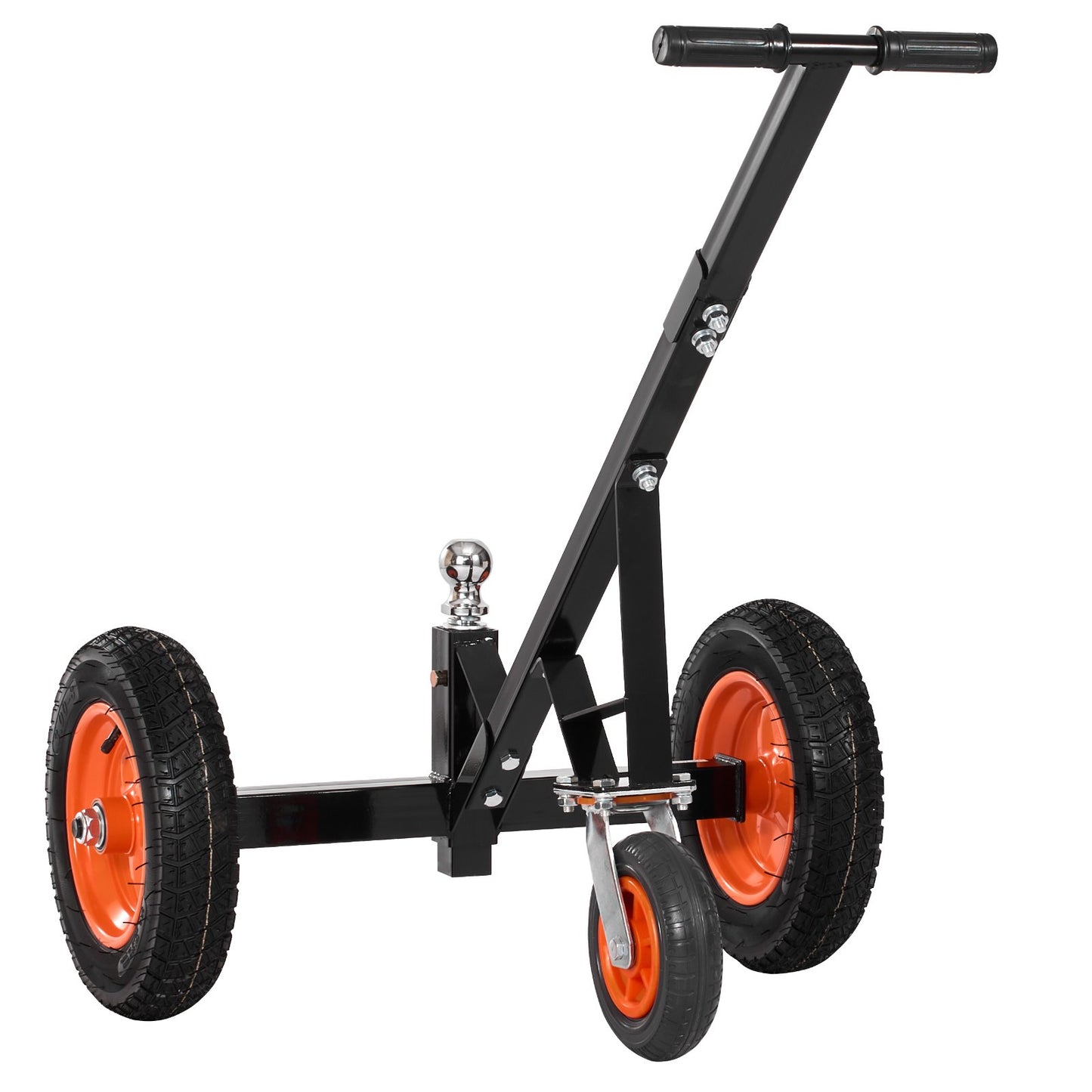 Trailer Dolly, 1000lbs Tongue Weight Capacity, Carbon Steel Trailer Mover with 2 inch Ball, 14 inch Pneumatic Tires, Portable Tow Dolly for Moving RV Trailer