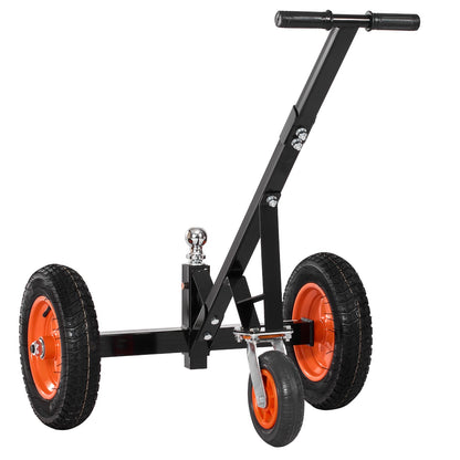 Trailer Dolly, 1000lbs Tongue Weight Capacity, Carbon Steel Trailer Mover with 2 inch Ball, 14 inch Pneumatic Tires, Portable Tow Dolly for Moving RV Trailer