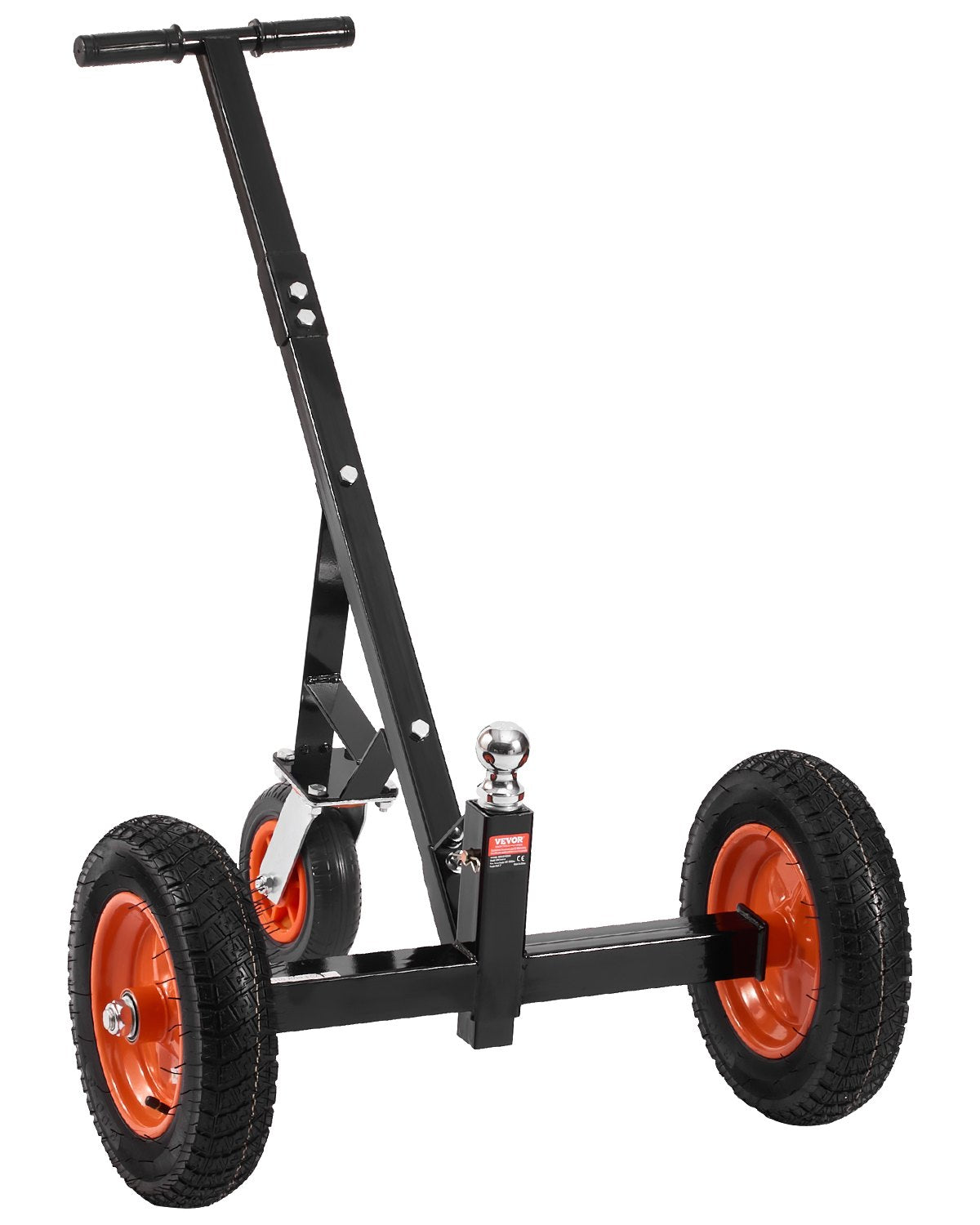 Trailer Dolly, 1000lbs Tongue Weight Capacity, Carbon Steel Trailer Mover with 2 inch Ball, 14 inch Pneumatic Tires, Portable Tow Dolly for Moving RV Trailer