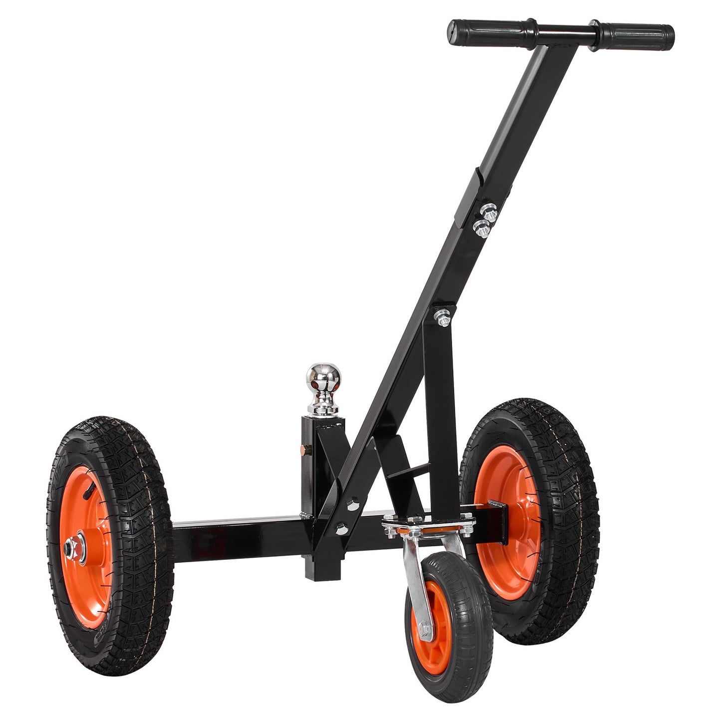 Trailer Dolly, 1200lbs Tongue Weight Capacity, Carbon Steel Trailer Mover with 2 inch Ball, 15.2 inch Pneumatic Tires, Portable Tow Dolly for Moving RV Trailer