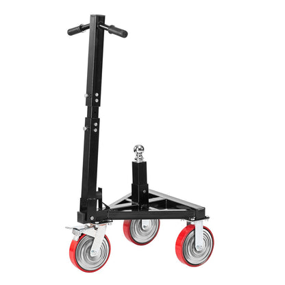 Trailer Dolly, 3500lbs Tongue Weight Capacity, 18 inch and 22 inch Height Adjustable Trailer Dolly, with 2 inch Hitch Ball, Adjustable Handle Length, 8-inch Swivel Wheels, for Moving RV Trailer