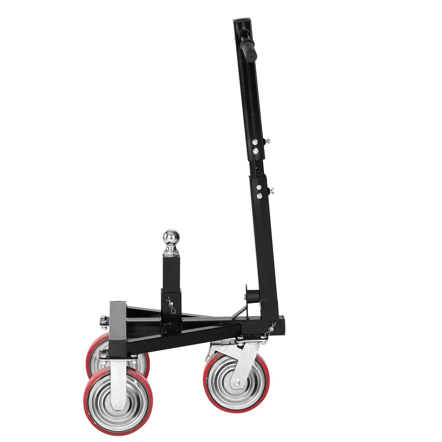Trailer Dolly, 3500lbs Tongue Weight Capacity, 18 inch and 22 inch Height Adjustable Trailer Dolly, with 2 inch Hitch Ball, Adjustable Handle Length, 8-inch Swivel Wheels, for Moving RV Trailer
