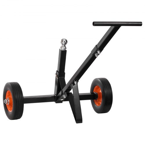 Trailer Dolly, 600lbs Tongue Weight Capacity, Carbon Steel Trailer Mover with 1-7/8 in Hitch Ball and 10 in Solid Tires, Portable Tow Dolly for Moving Car RV Boat Trailer