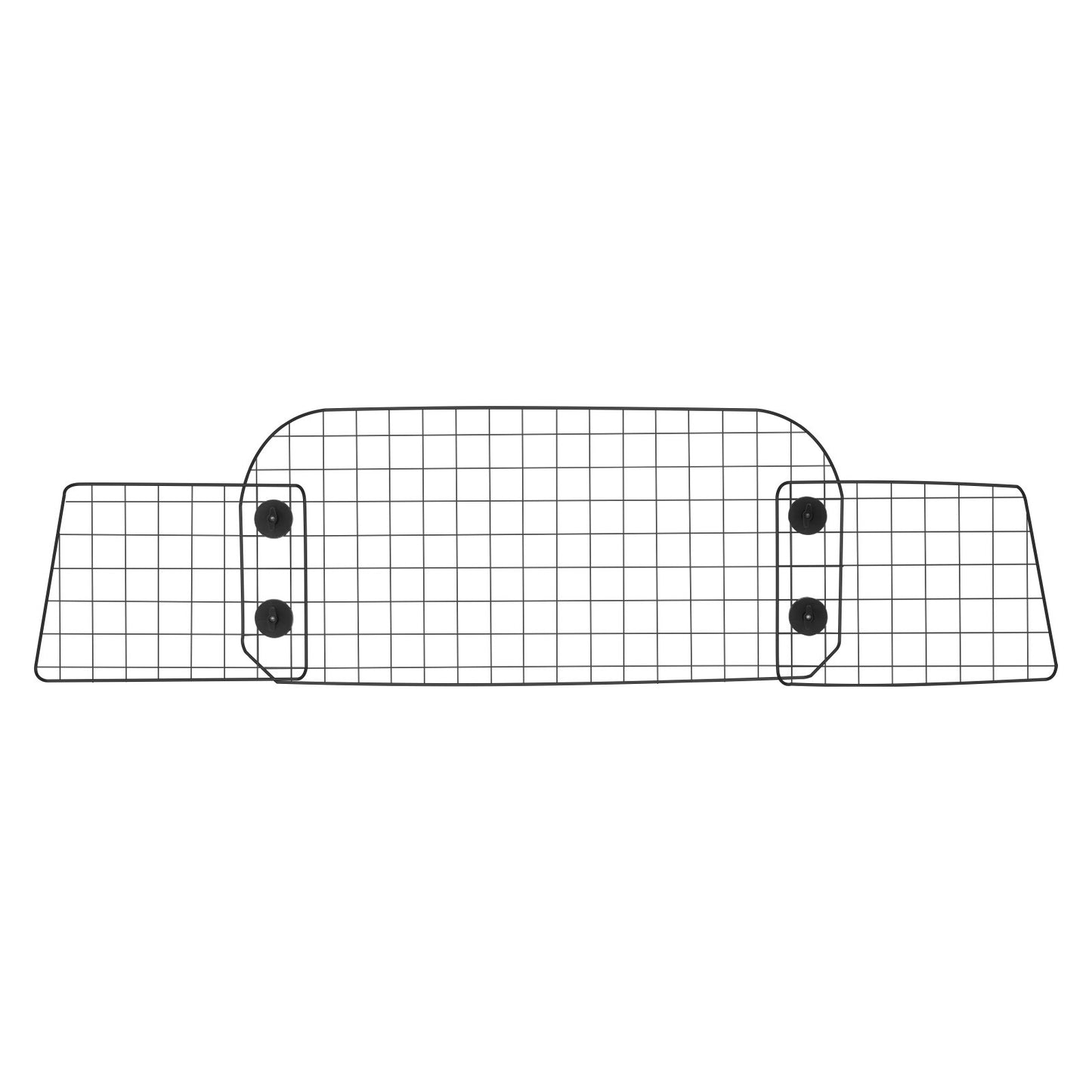 Dog Car Barrier, 35.4"-60.6" Adjustable Car Divider for Front Seat Installation, Universal-Fit Heavy-Duty Wire Mesh Dogs Separator Guard Net, Vehicle Pet Barrier for Sedans, Trucks and SUVs