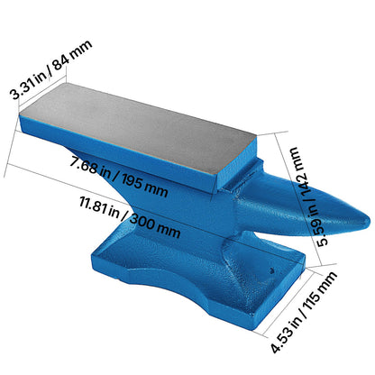 Einhorn-Amboss aus Gusseisen, Schmiedewerkzeug zu verkaufen, Schmiedewerkzeuge und -ausrüstung, robuster Rundhorn-Amboss, Schmiedewerkzeug für Juweliere, Metallhandwerker, Schmiedewerkzeug, 10,9 kg