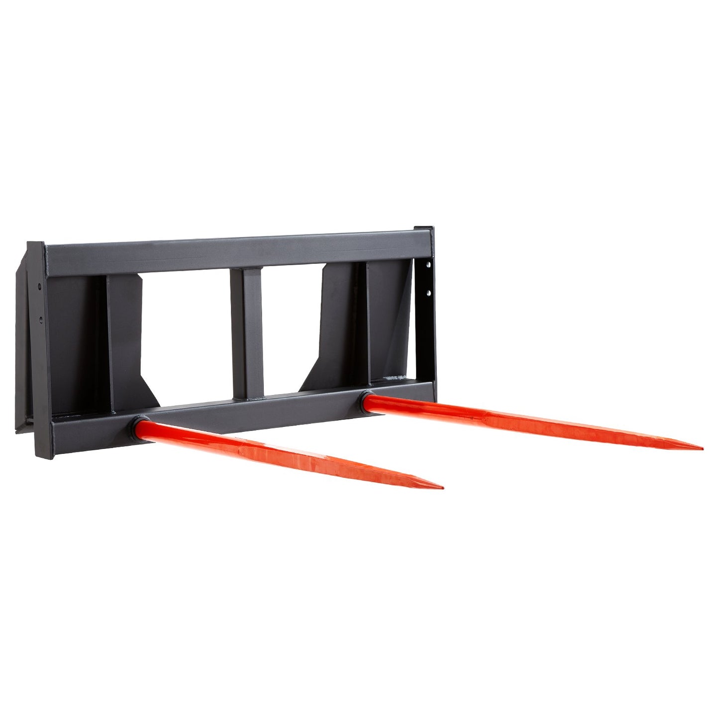 49" Hay Spear, Bale Spears 3000lbs Loading Capacity, Skid Steer Loader Tractor Attachment 2pcs Spears, Quick Attach Spike Forks