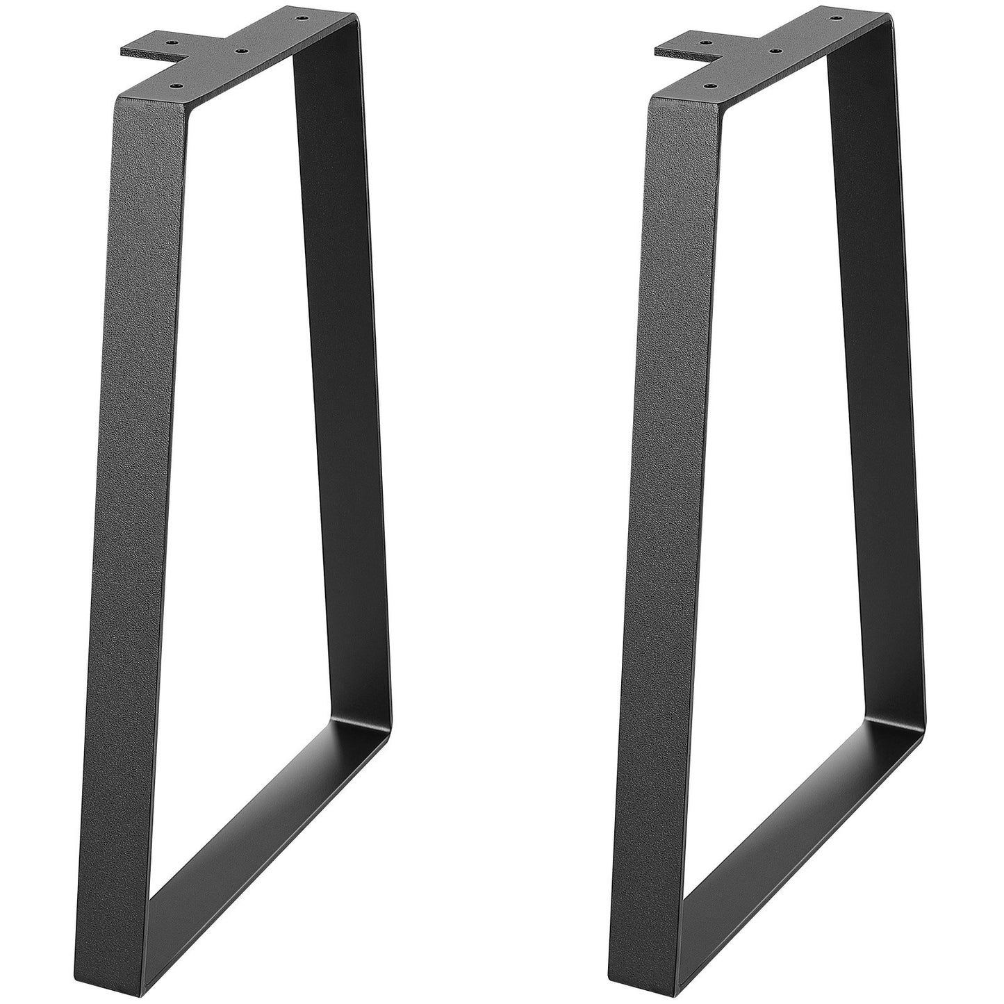 406.4MM Trapezoid Steel Table Legs, Replacement Furniture Legs Set of 2 for DIY Coffee Tables, Modern Desks, Bench, Night Stands, Sofa, Max Load 181.4KG Heavy Duty, Quick Instalation Legs Black