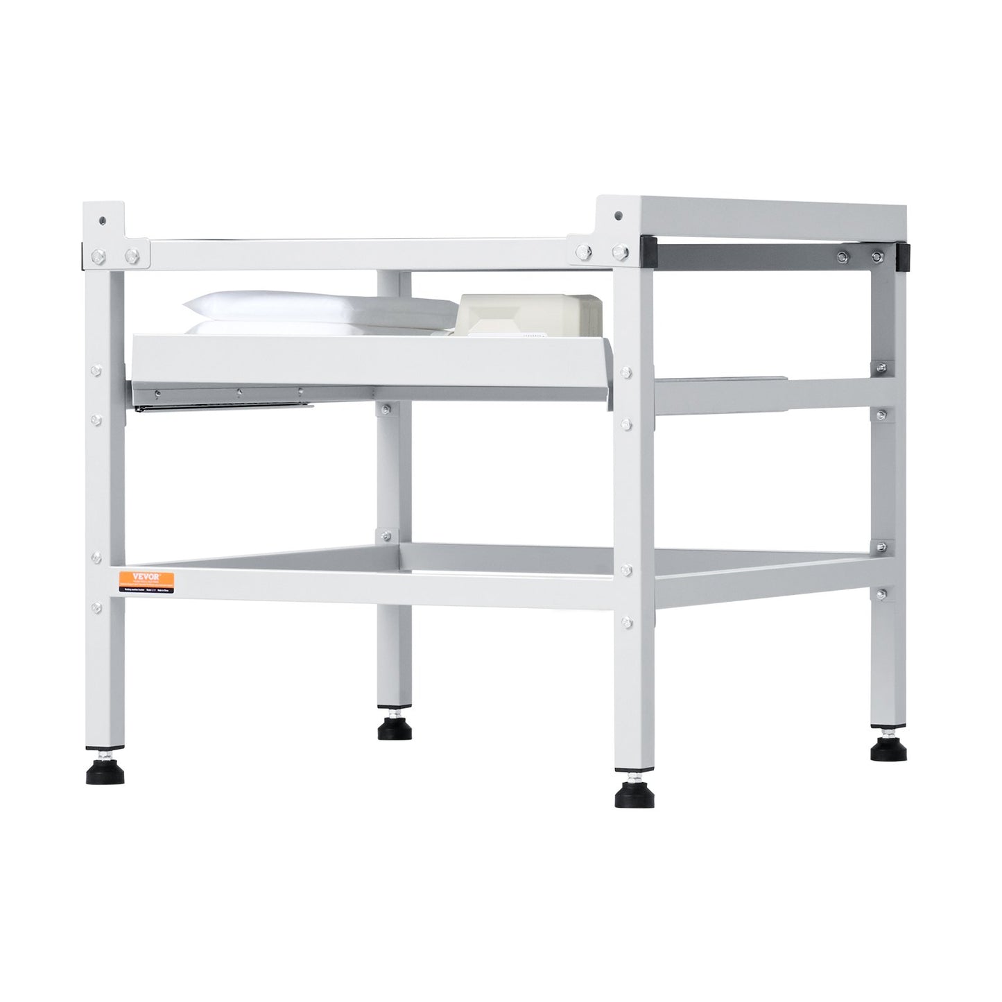 Washing Machine Stand, 25.2x25-Inch Washer Laundry Pedestal, 300LBS Load Capacity Washer And Dryer Pedestal Base with Tray, 4 Adjustable Feet for Lifting Washing Machines, Carbon Steel