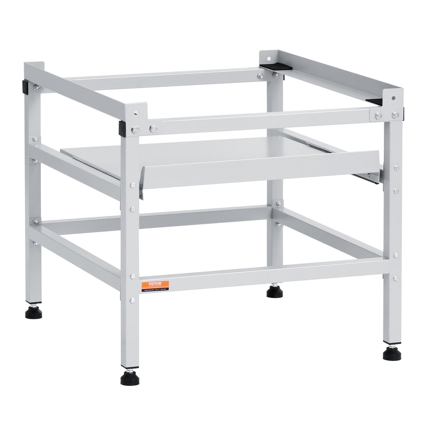 Washing Machine Stand, 25.2x25-Inch Washer Laundry Pedestal, 300LBS Load Capacity Washer And Dryer Pedestal Base with Tray, 4 Adjustable Feet for Lifting Washing Machines, Carbon Steel