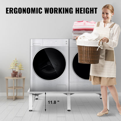 Laundry Pedestal 124x54.9 cm Universal Laundry Pedestal 30 cm Height Laundry Pedestal Universal with Height-adjustable Feet for Washing Machines, Dryers, Freezers or Refrigerator