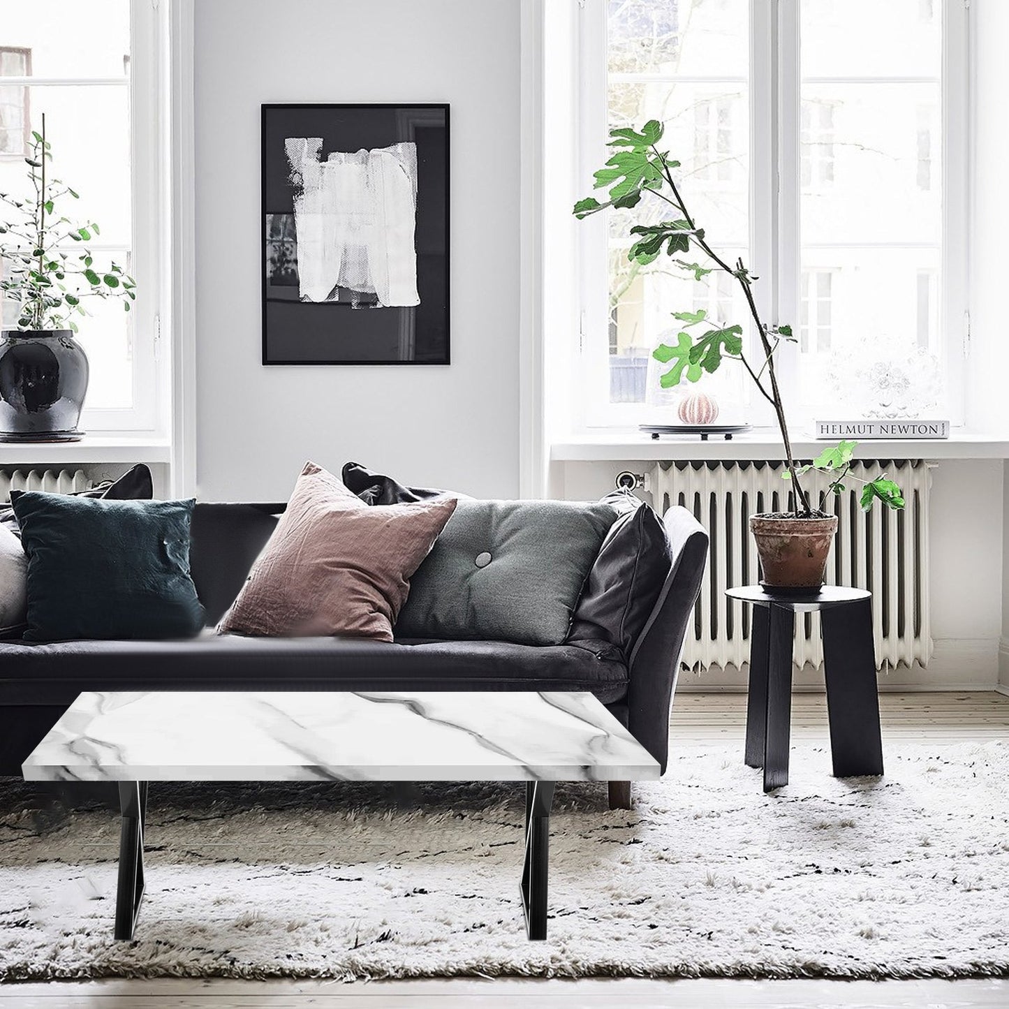 Metall-Tischbeine, 2er-Set, Esstischbeine, schwarz, Schreibtischbeine, 71 cm Höhe, 51 cm Breite, Bankbeine, Couchtischbeine, Tragfähigkeit 800 kg, Stahl-Tischbeine, robuste Basis, modernes DIY-Design (Zickzack-Stil)