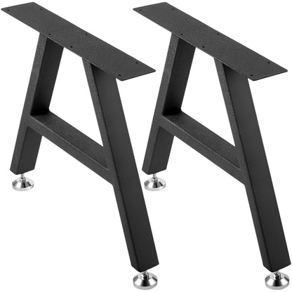 Metal Table Legs Dining Table Legs 16"x17.7" A-Shaped Desk Legs Set of 2