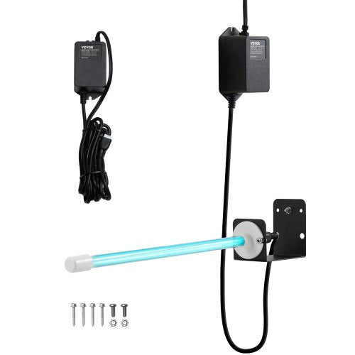 HVAC Air Purifier, 18W 14inch, UV UVC Light Coil Cleaner with Magnet in Duct for Ac (Air Conditioning) Duct, Air Scrubber with HVAC UV lights for Ac Systems