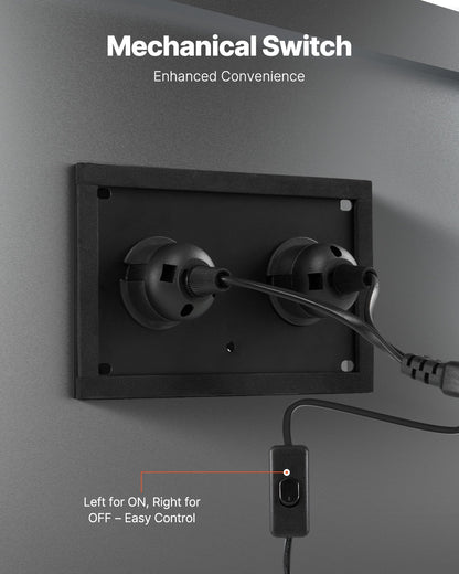 HVAC Air Purifier Whole House, 50W 5inch, UV UVC Light in Duct for Ac (Air Conditioning) Duct, Air Scrubber with 2 Replacement Bulb, HVAC UV lights for Ac Systems