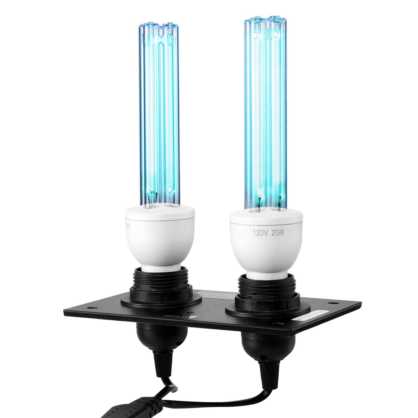 HVAC Air Purifier Whole House, 50W 5inch, UV UVC Light in Duct for Ac (Air Conditioning) Duct, Air Scrubber with 2 Replacement Bulb, HVAC UV lights for Ac Systems