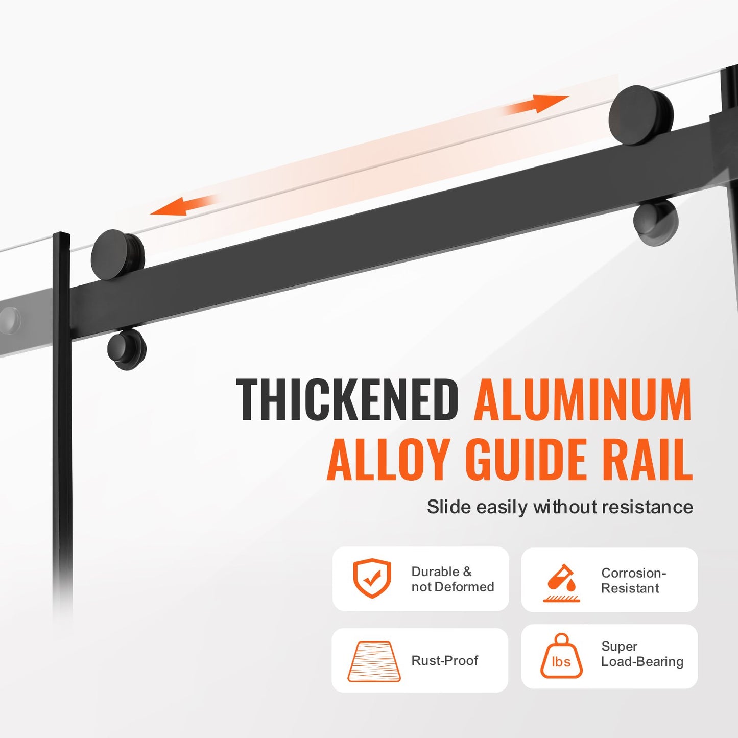 Frameless Shower Door, 58-59" W x 75" H, Shower Sliding Glass Door with 5/16"(8mm) Clear SGCC Tempered Glass, Waterproof Shatterproof Stain-Resistant with Stainless Steel Hardware, Matte Black