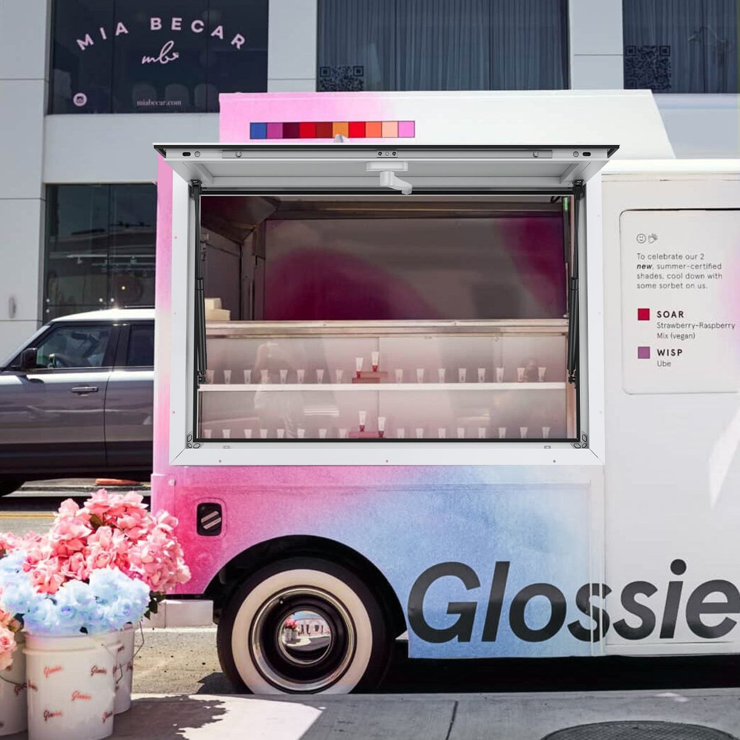 Concession Window for Food Truck, 36"x24" Aluminum Alloy Food Truck Service Window, Up to 85 Degrees Stand Serving Window with Awning Door & Drag Hook, for Food Trucks Concession Trailers