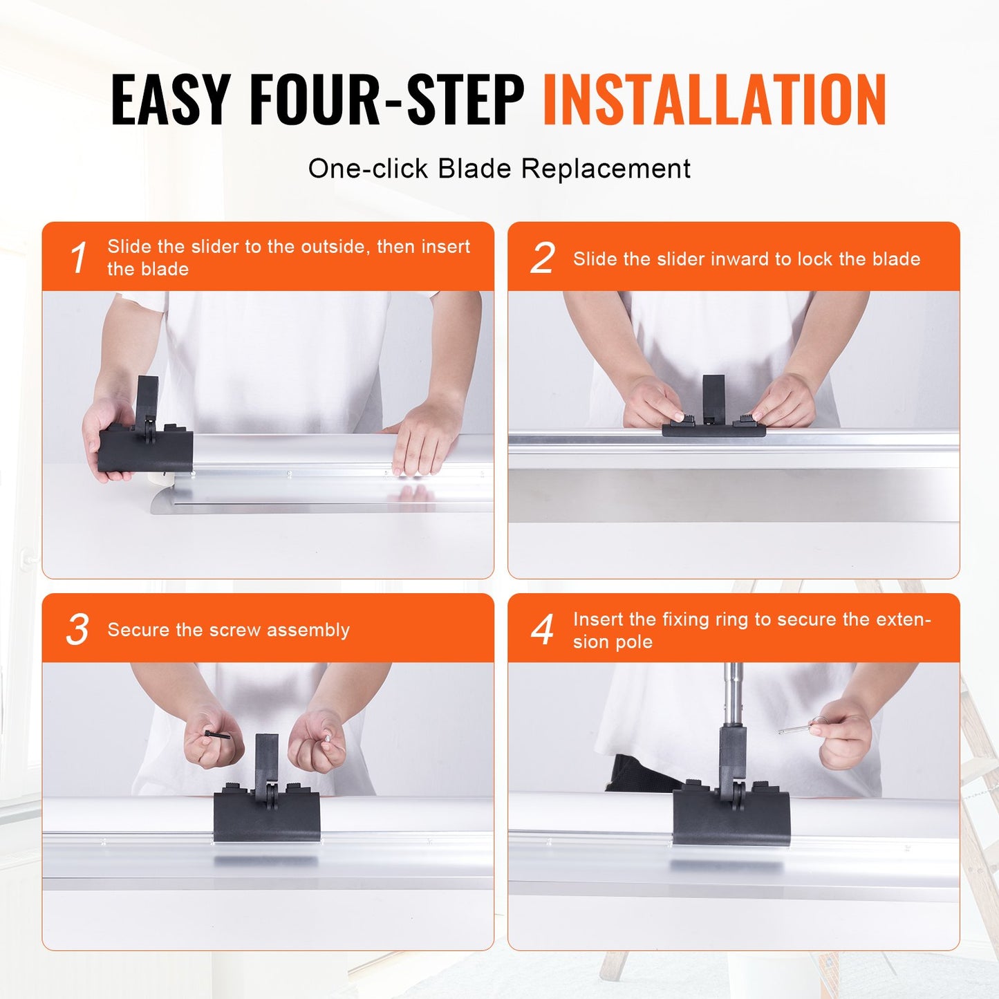 Glättmesser für Trockenbauwände, 122 cm (48 Zoll), Klinge aus Edelstahl, Korpus aus Aluminiumlegierung, professionelles Werkzeug zum Glätten von Trockenbauwänden, Glättmesser für Gipskartonplatten.