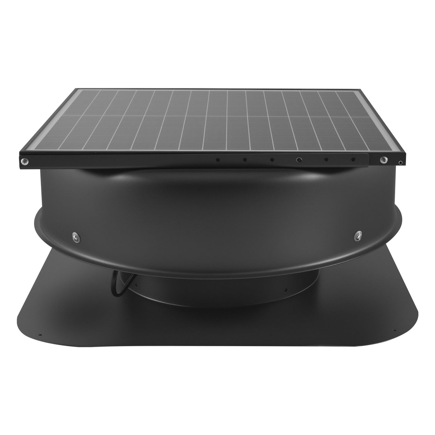 Roof Attic Exhaust Fan, 42W Smart Solar Roof Ventilation Fan with Thermostat, Remote Control, 2800 CFM Airflow Built-in Brushless DC Motor for Cooling